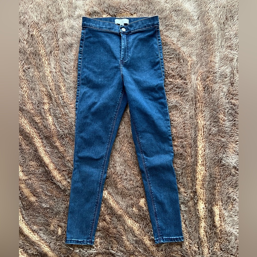 Topshop Moto Joni Blue Women's Skinny Jeans